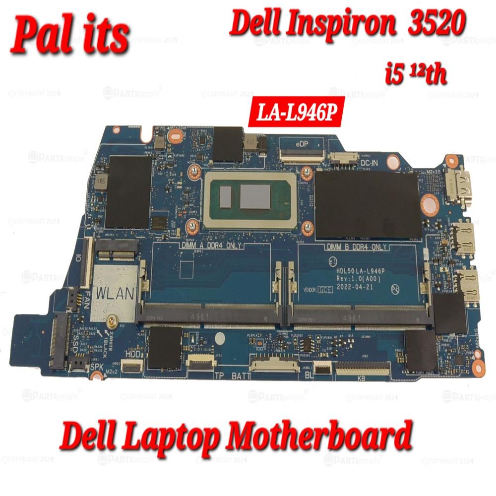 DELL INSPIRON 3520 LA-L946P LAPTOP MOTHERBOARD