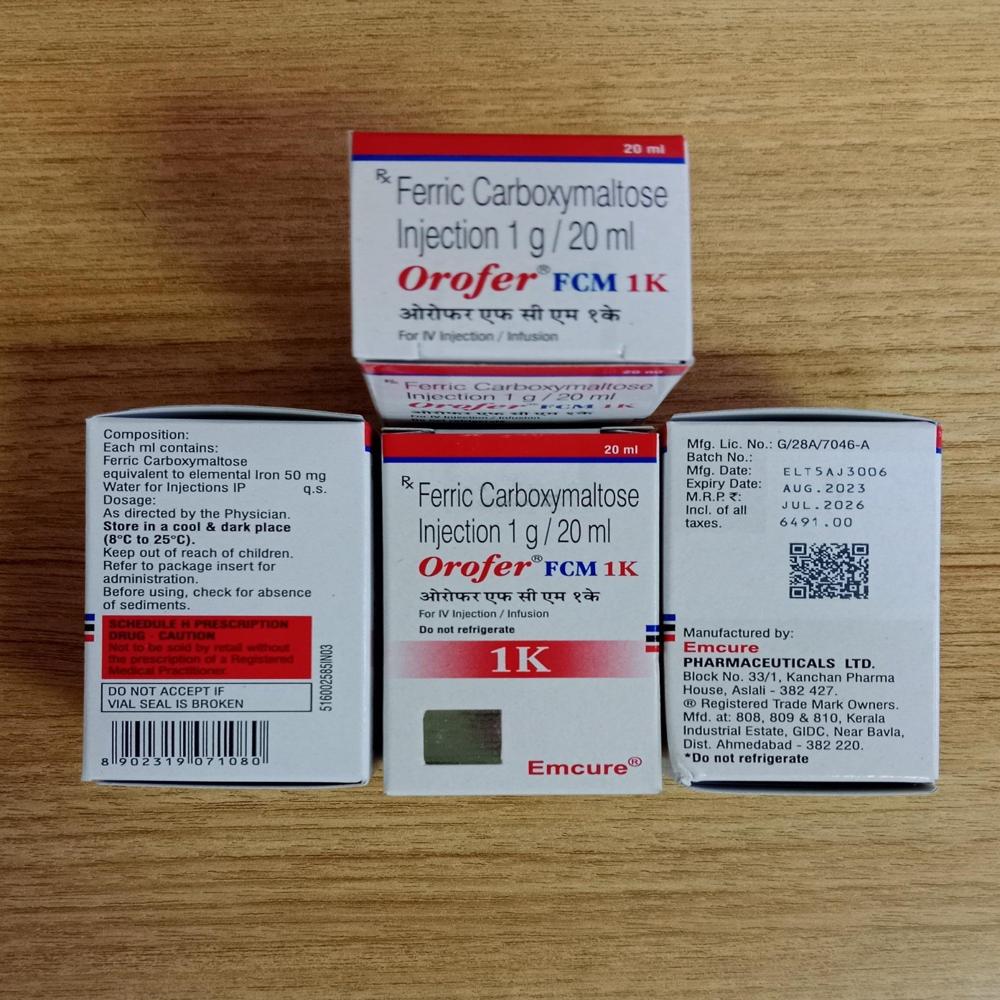 Orofer Fcm 1k Injection