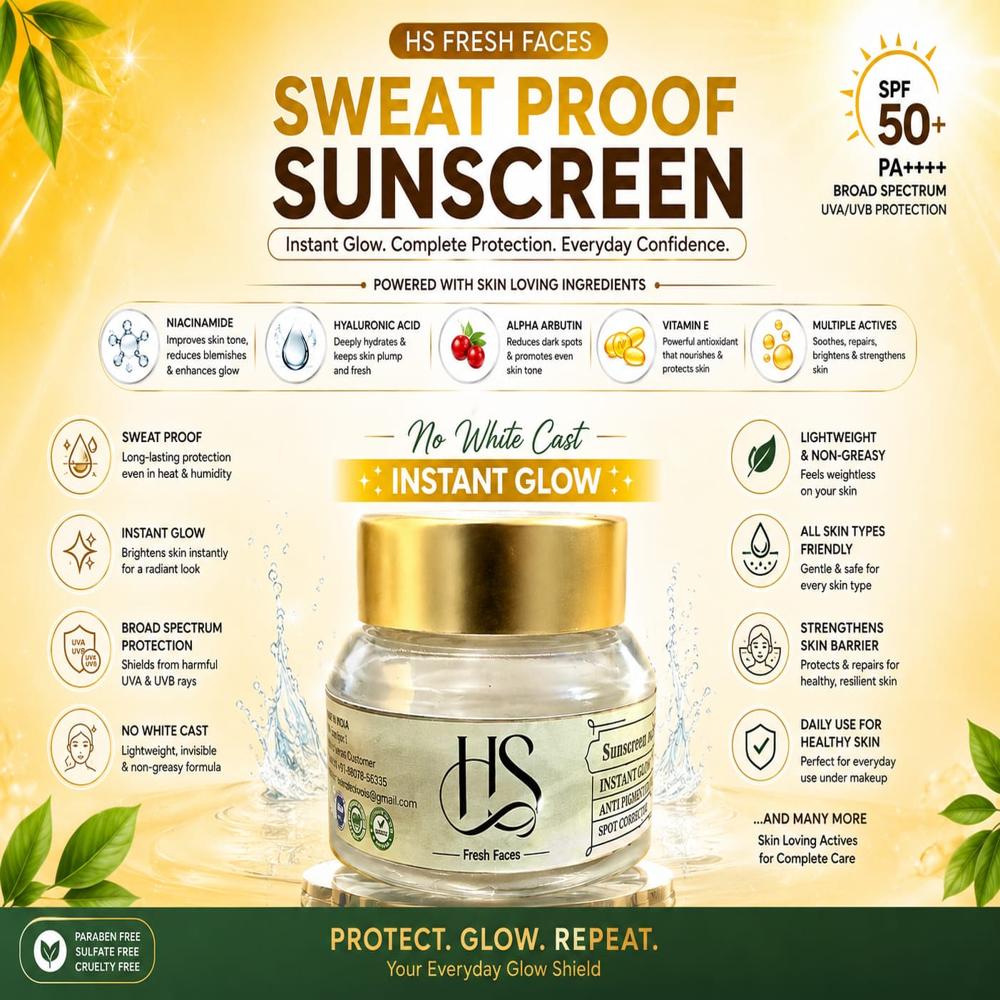 sweat proof sunscreen