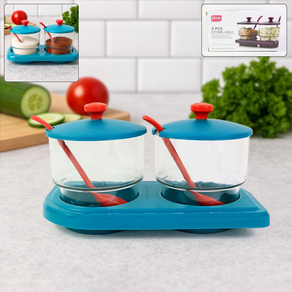Supermom Storewell Multipurpose Spice And Condiment Container Set (2 Pc) - Color: Mix