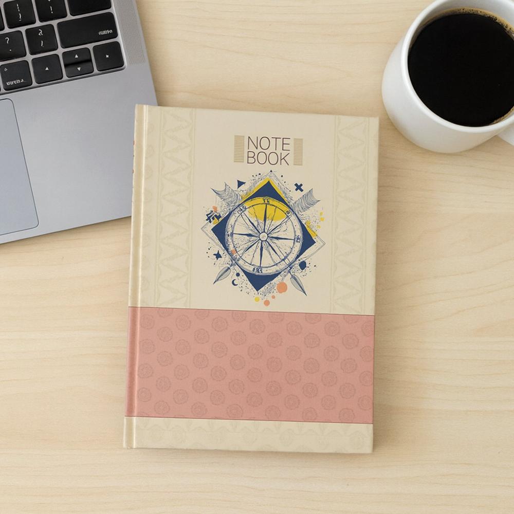 Hardbound Diary & Notebook (1 Pc / 100 Pages / 240x180mm) - Color: Mix