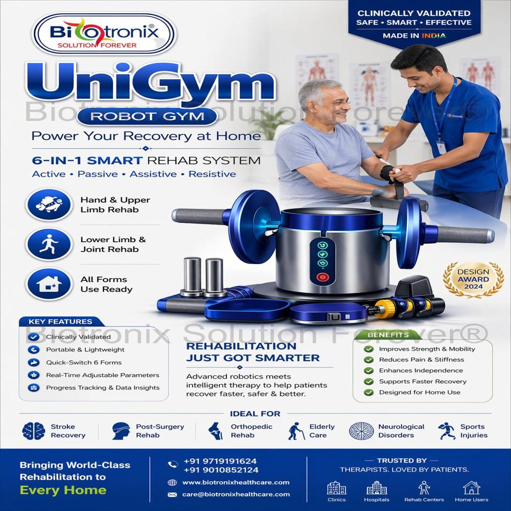 UniGym Rehabilitation Exercise Robot for Home Physiotherapy