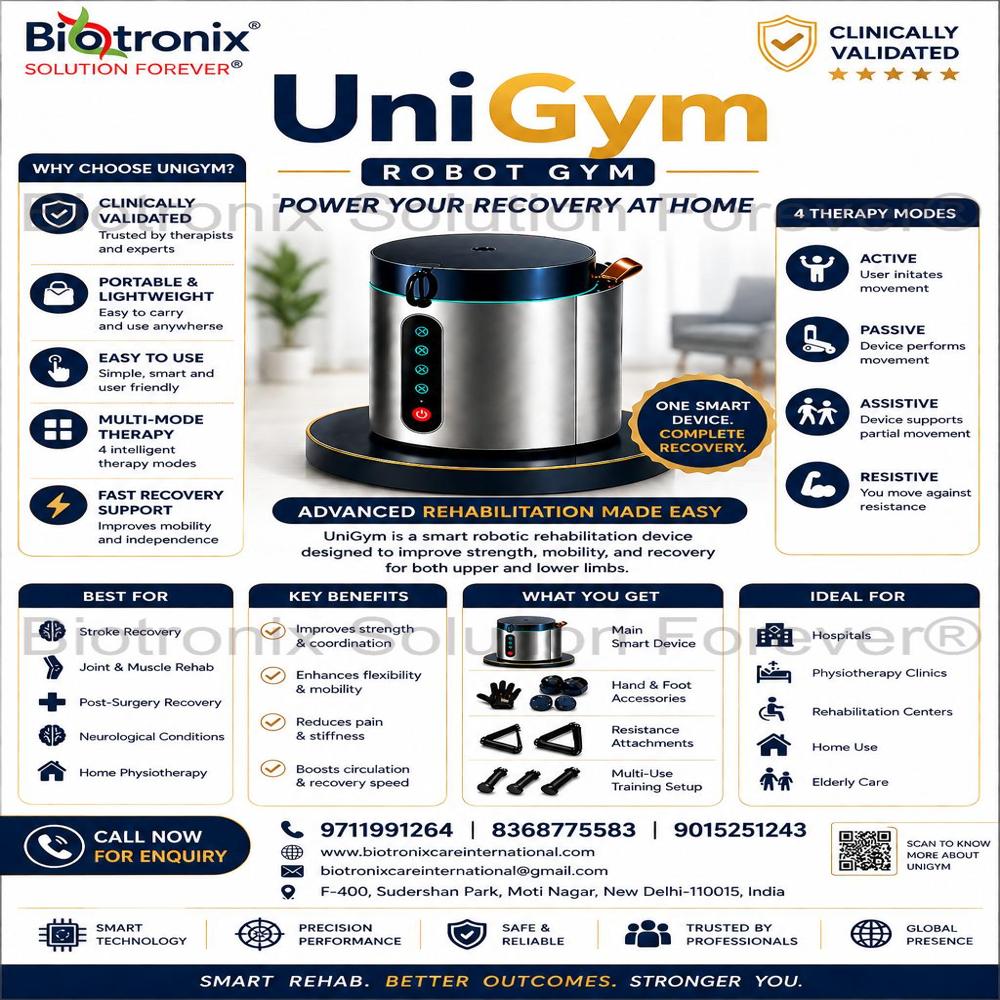 UniGym Professional Robot Gym for Physical Rehabilitation Centers