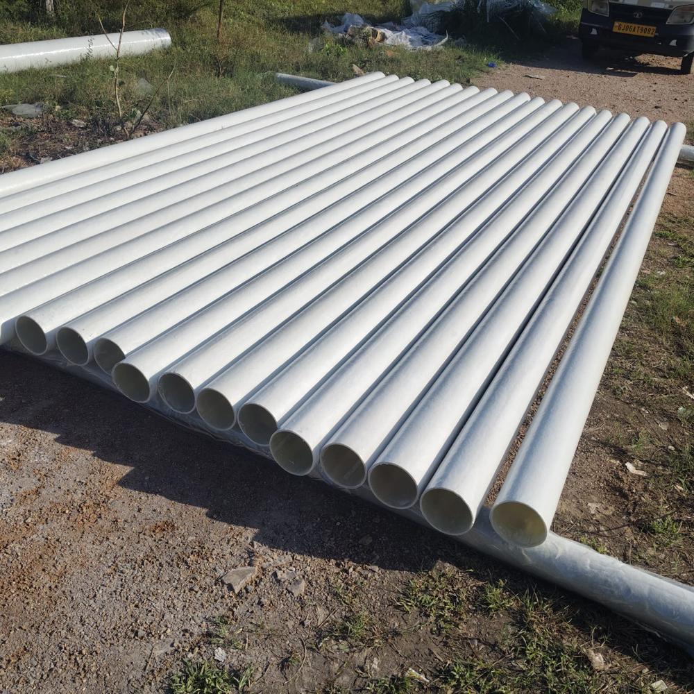 Frp Pipe - Fiber Reinforced Plastic, Round Shape, Green Color, Powder Coated, Plain/threaded/flanged Ends, Corrosion Resistant, Industrial Use