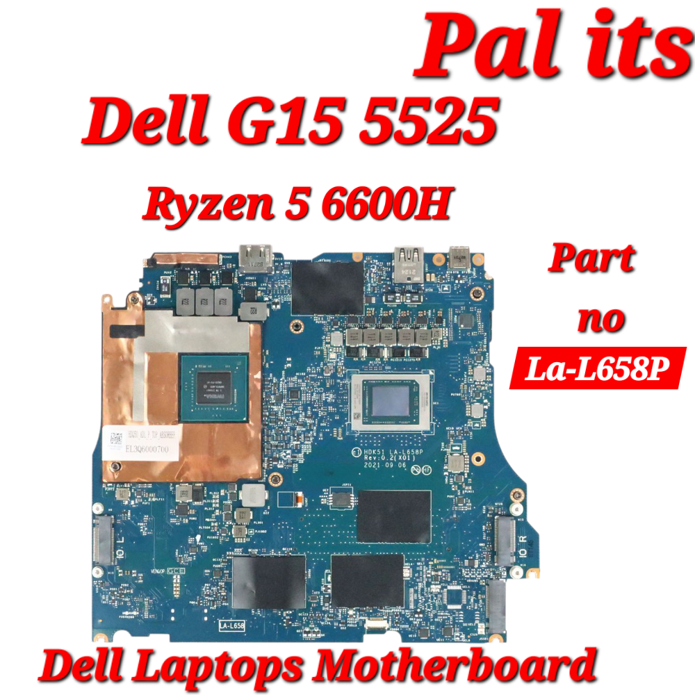 DELL G15 5525 LA-L658P LAPTOP MOTHERBOARD
