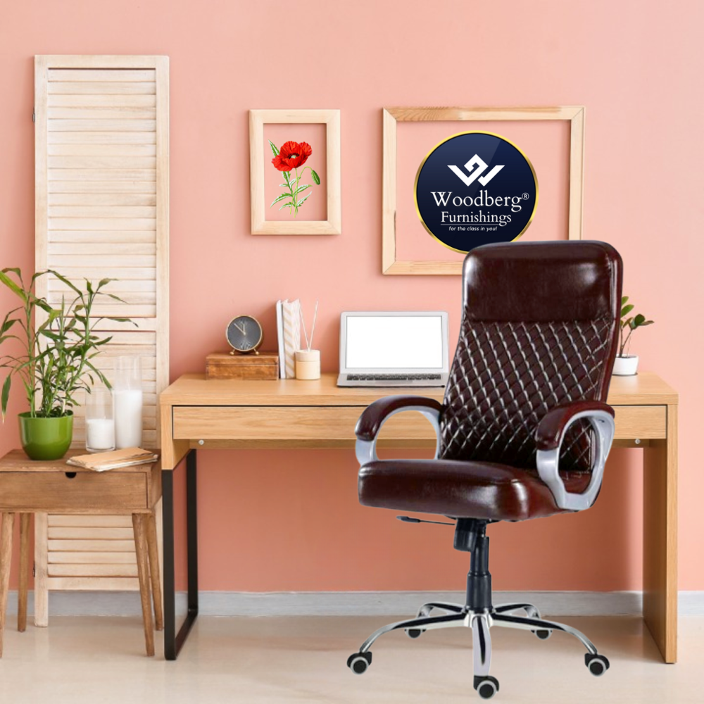 Opal High Back Director Revolving Office Chair Brown 