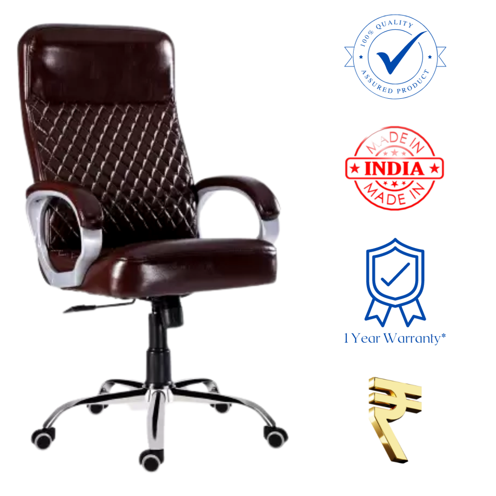 Opal High Back Director Revolving Office Chair Brown 