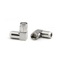 SMA Male Stainless Steel Right Angel Connector for RG405/RG402 Cable