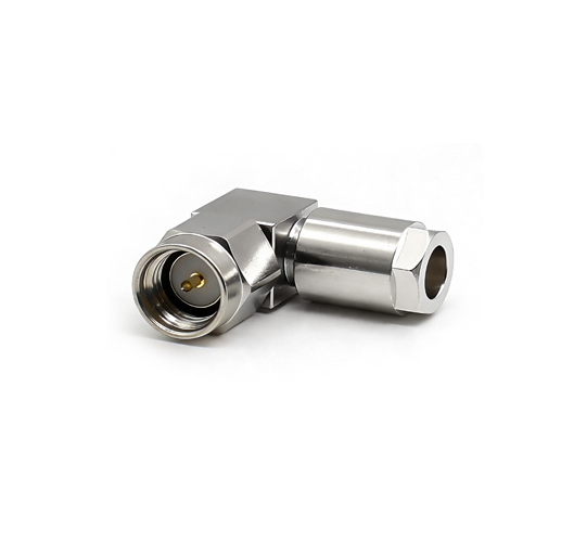 SMA Male Stainless Steel Right Angel Connector for RG405/RG402 Cable