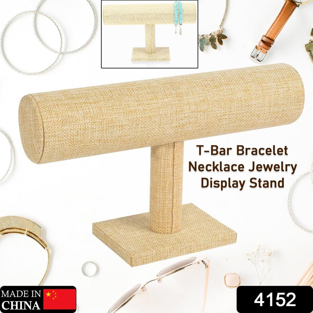 Jewelry Display Rack Bracelet Display Portable Bracelet Stand Jewelry Stand Organizer T Bar Stand Dispaly Rack Jewelry Display Stand Watch T- Flower Display Stand Appendix Necklace (1 Pc) - Color: Mix