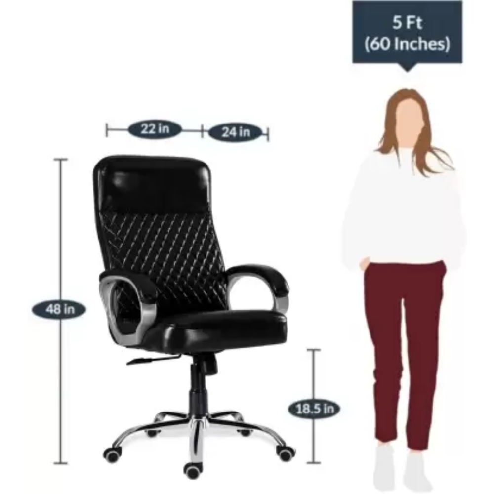 Opal High Back Director Revolving Office Chair Black 