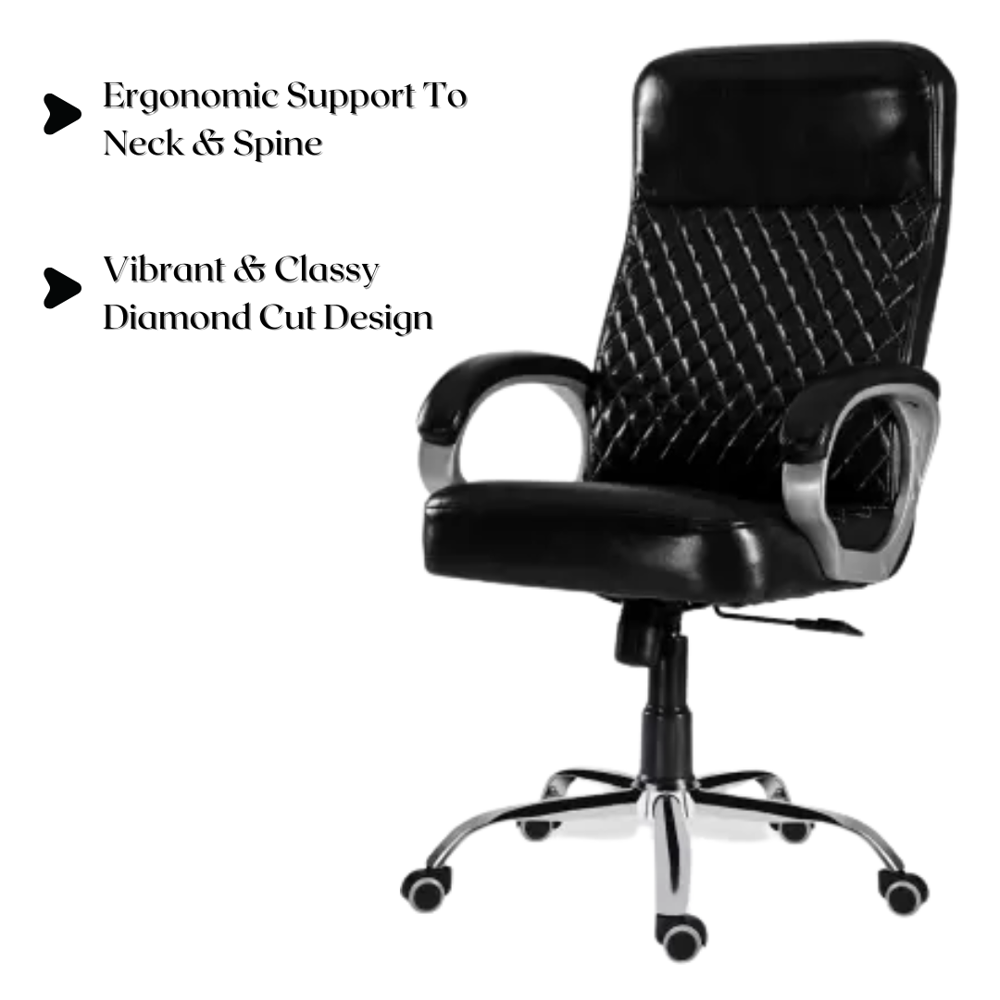 Opal High Back Director Revolving Office Chair Black 