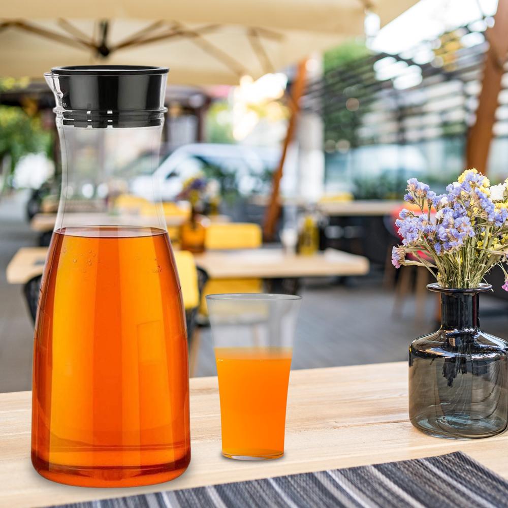 Transparent Unbreakable Water Juicy Jug and 6 Pcs. Glass Combo Set