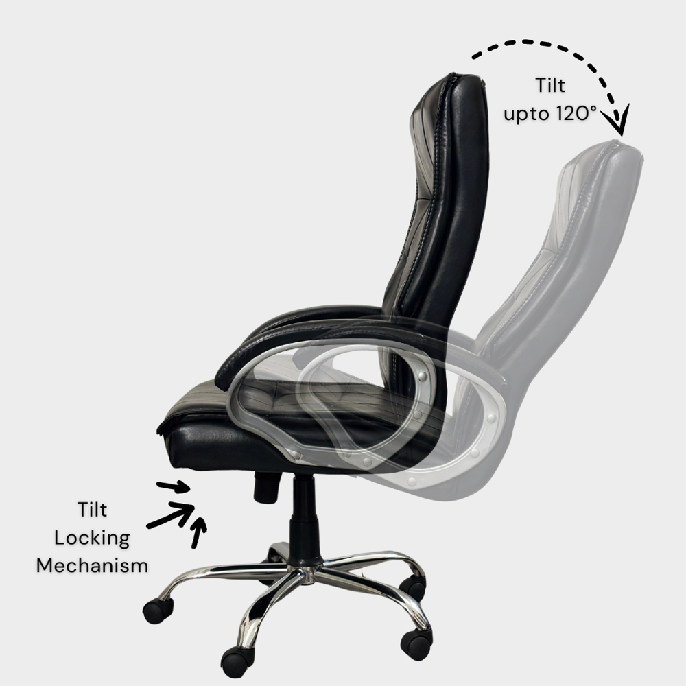 A+ Majesta High Back Executive Boss Office Chair Black 