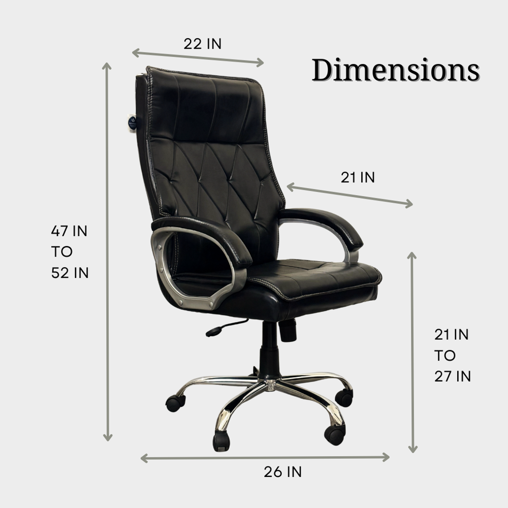 A+ Majesta High Back Executive Boss Office Chair Black 