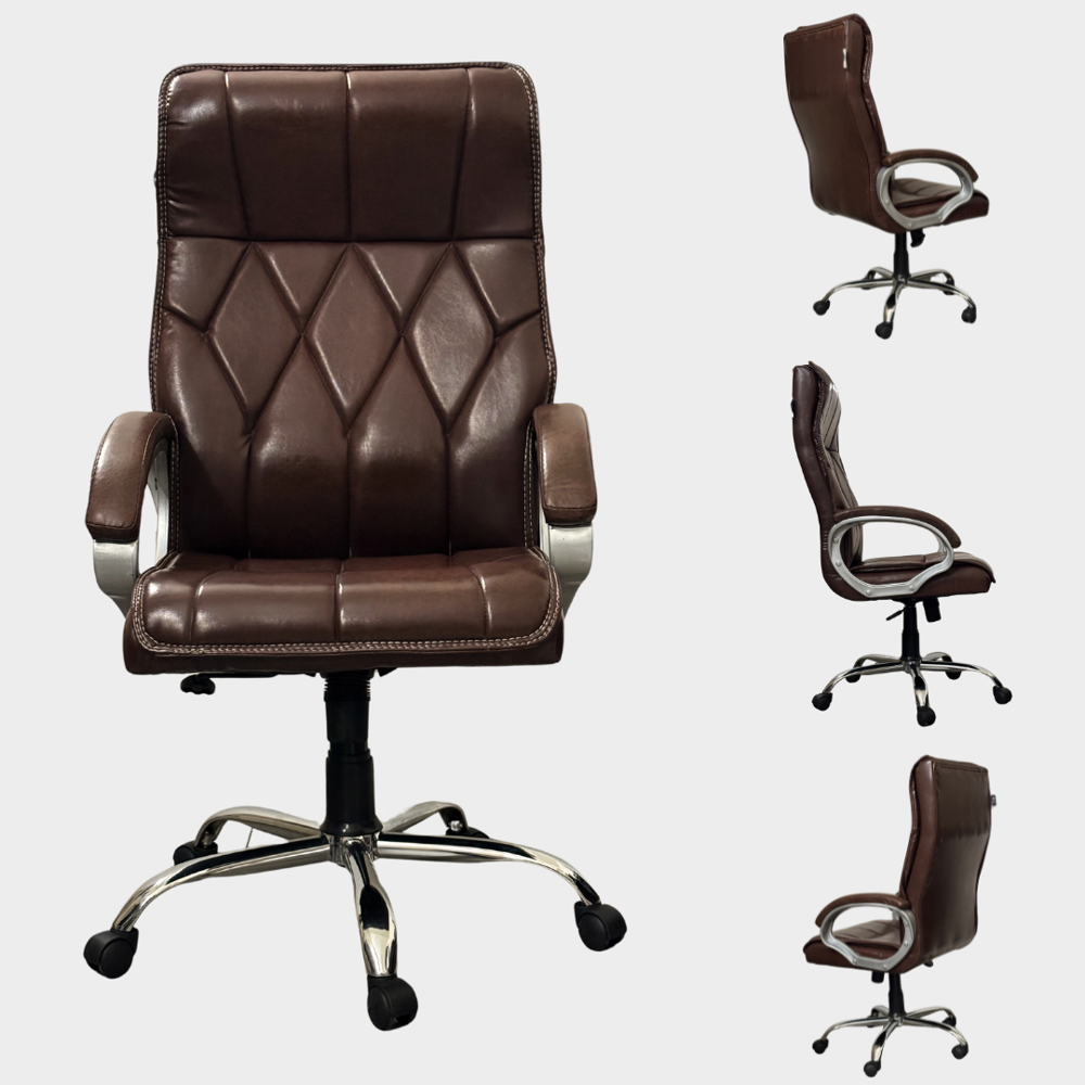 A+ Majesta High Back Executive Boss Office Chair Brown 