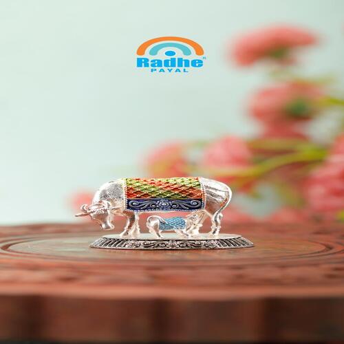 Premium Silver Plated Decorative Statue for Home & Office Decor