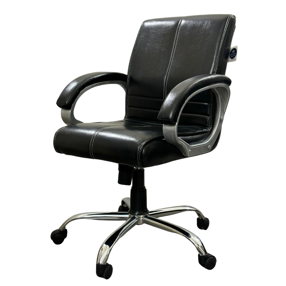 Regent Mid Back Ergonomic Leatherette Revolving Office Chair