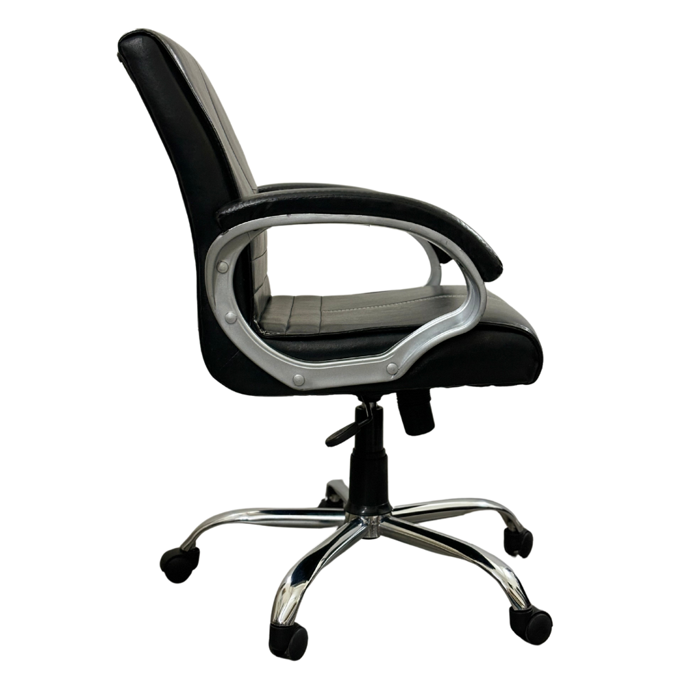 Regent Mid Back Ergonomic Leatherette Revolving Office Chair