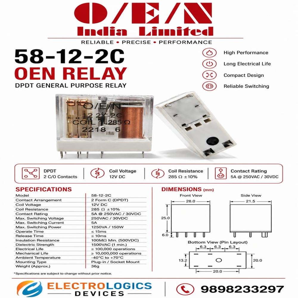 58-12-2C O/E/N Relay