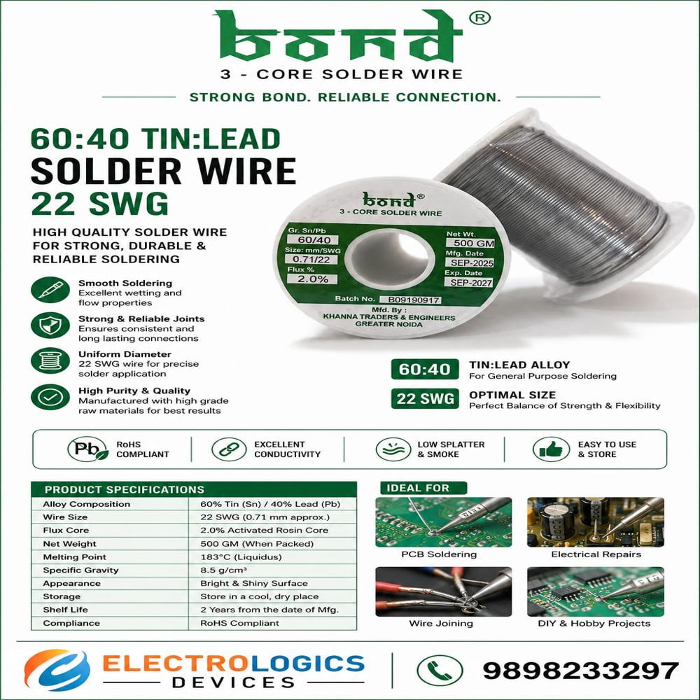 22swg Solder Wire 60/40 Bond