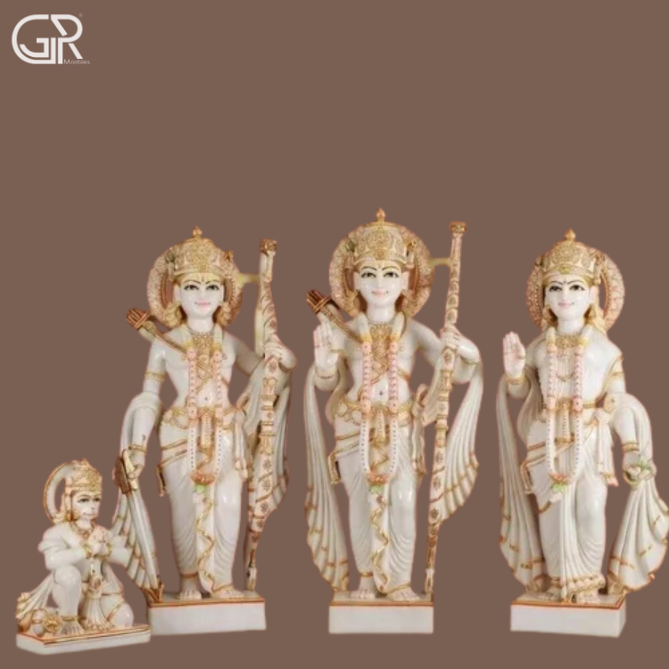 White Marble Ram Darbar Statue
