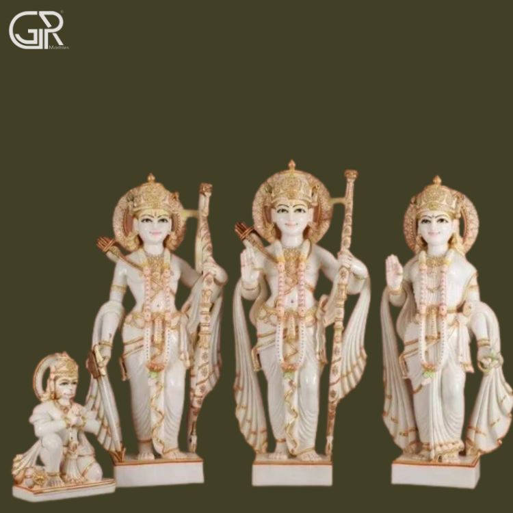 White Marble Ram Darbar Statue