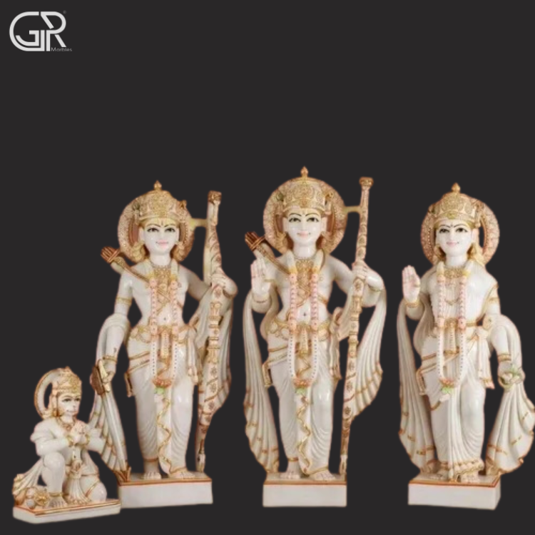 White Marble Ram Darbar Statue