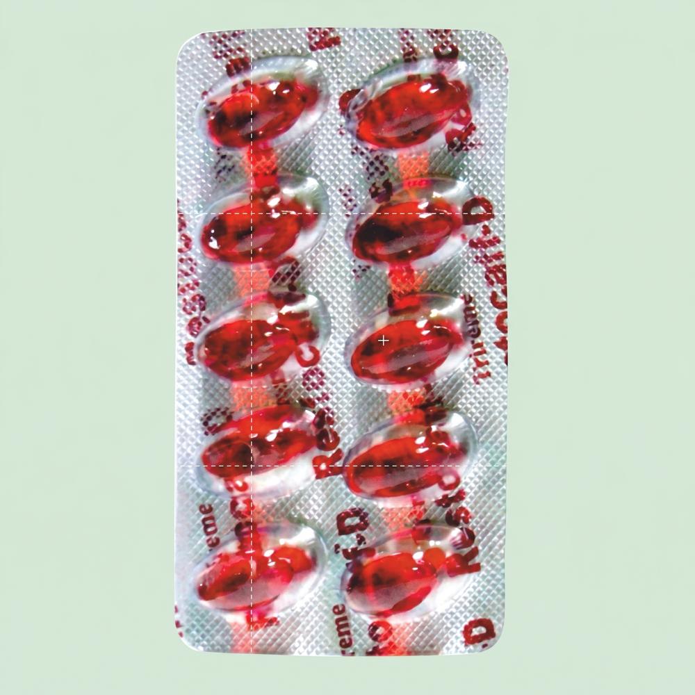 Restocaff-d Softgel Cap - White/off-white Oval Softgel, Rabeprazole 20mg + Domperidone 30mg, Acid Reflux Relief