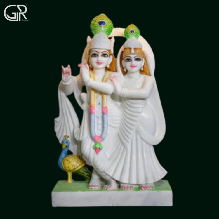 Marble Radha Krishna Murti