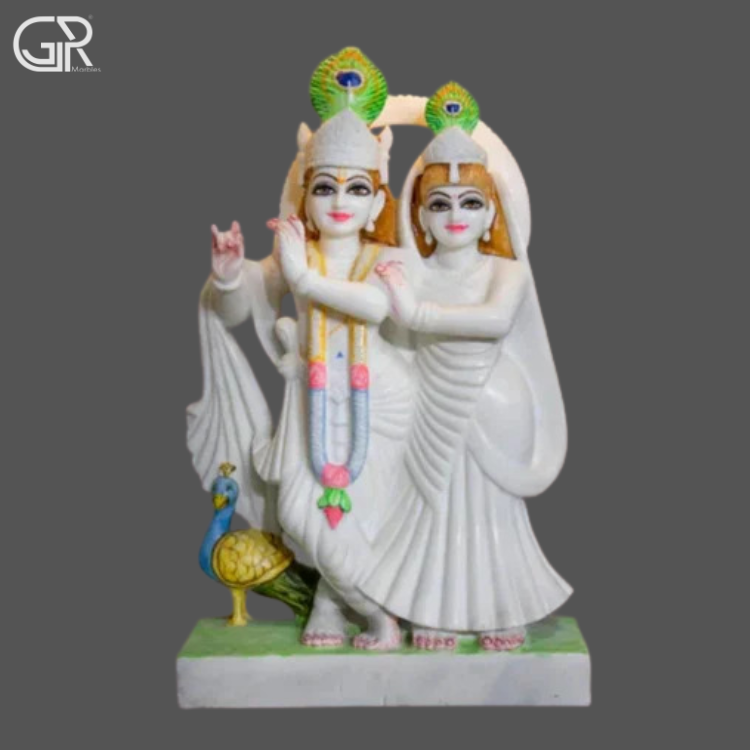 Marble Radha Krishna Murti