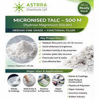 Micronised Talc 500 M Hydrous Magnesium Silicate - Cas No: 14807-96-6