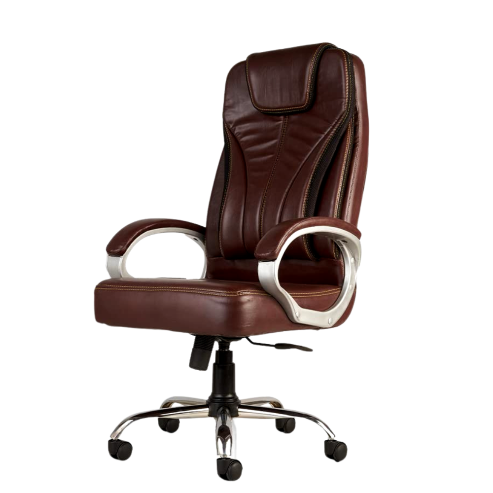 Galore High Back Director Revolving Office Chair Brown 