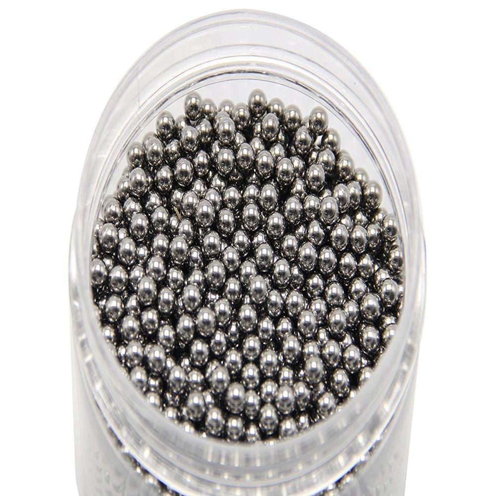 Griniding Balls Ss304 & Zirconia - Stainless Steel & Zirconium Oxide, 0.1-30 Mm, Metallic Silver & White, High Hardness & Corrosion Resistance