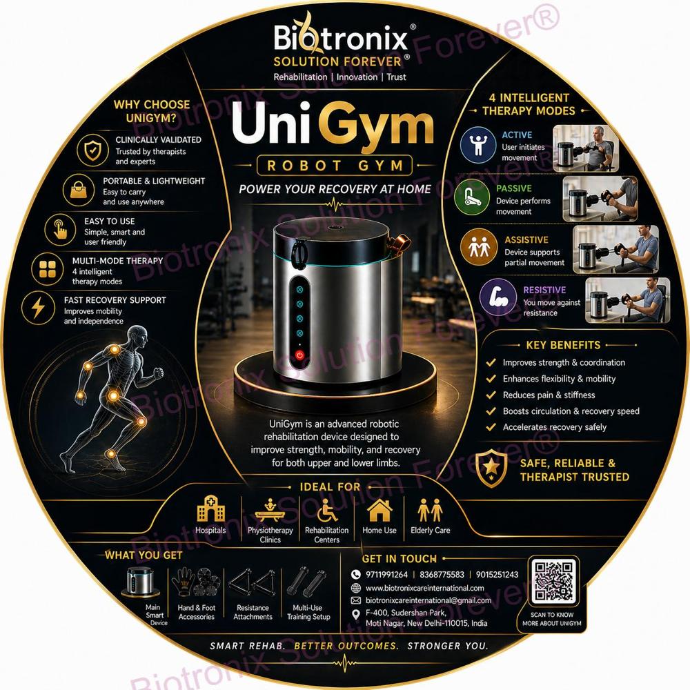 UniGym Robot Assisted Therapy Machine for Muscle Rehabilitation