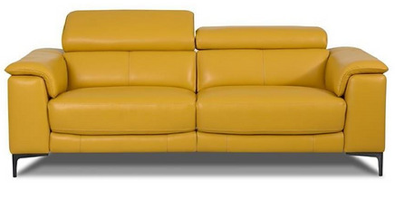 Yellow Leather Sofa Set