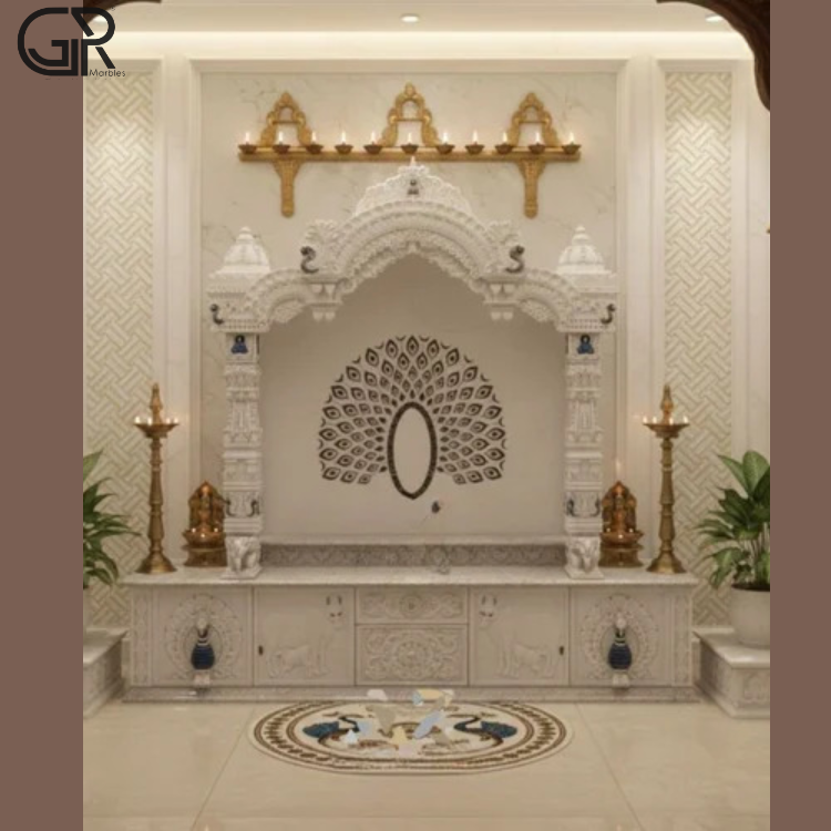 Polished Marble Temple, (Ht-6.5ft)