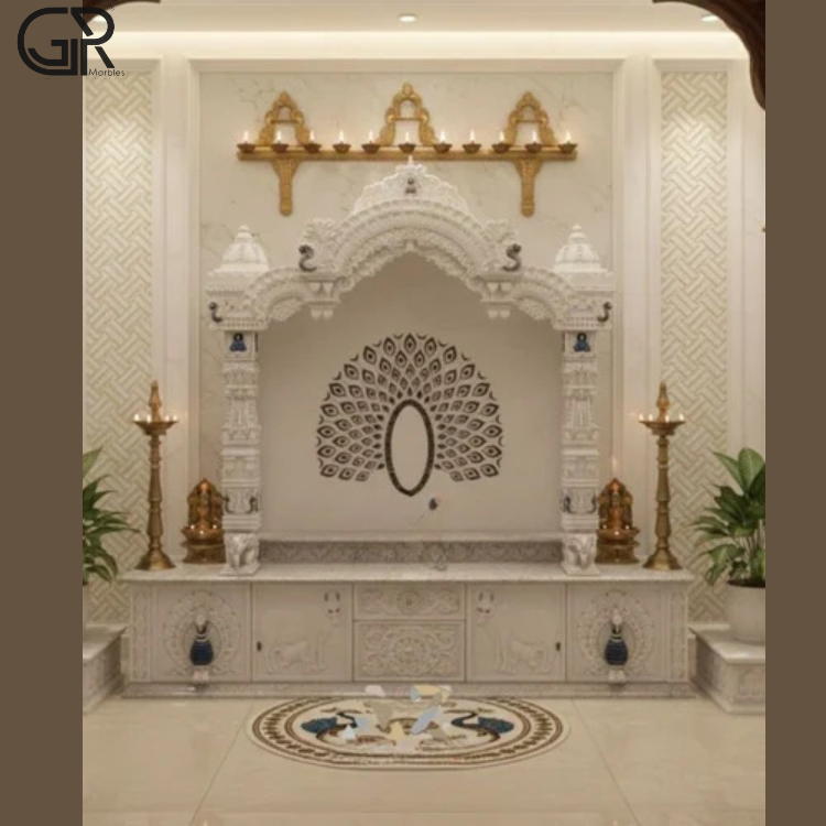 Polished Marble Temple, (Ht-6.5ft)