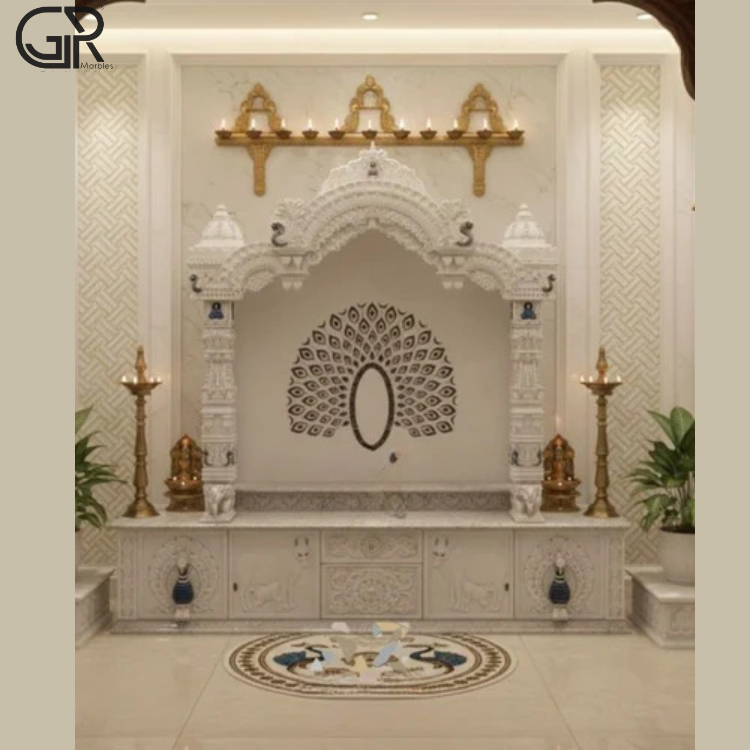 Polished Marble Temple, (Ht-6.5ft)