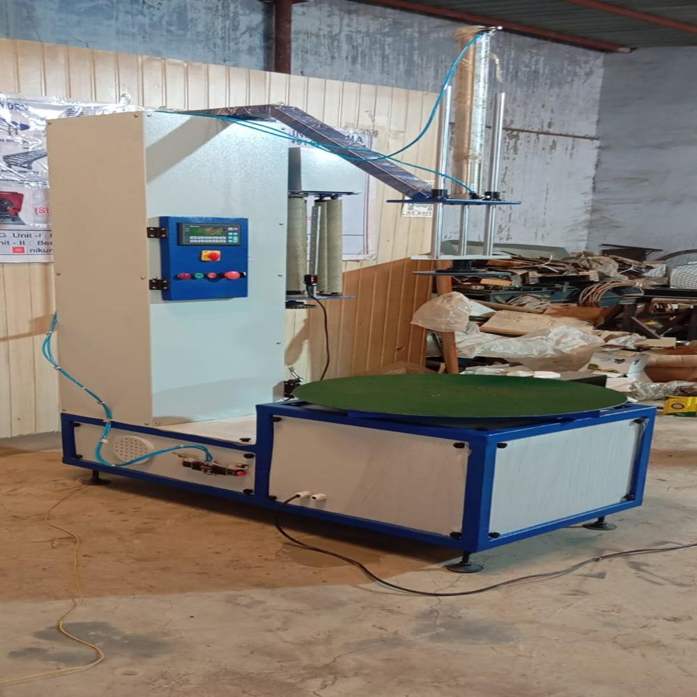 Box Stretch Wrapping Machine With Pneumatic Holding
