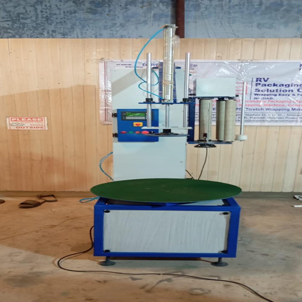 Box Stretch Wrapping Machine With Pneumatic Holding