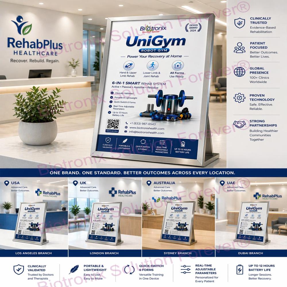 UniGym Physiotherapy Exercise Robot for Home Care Rehabilitation