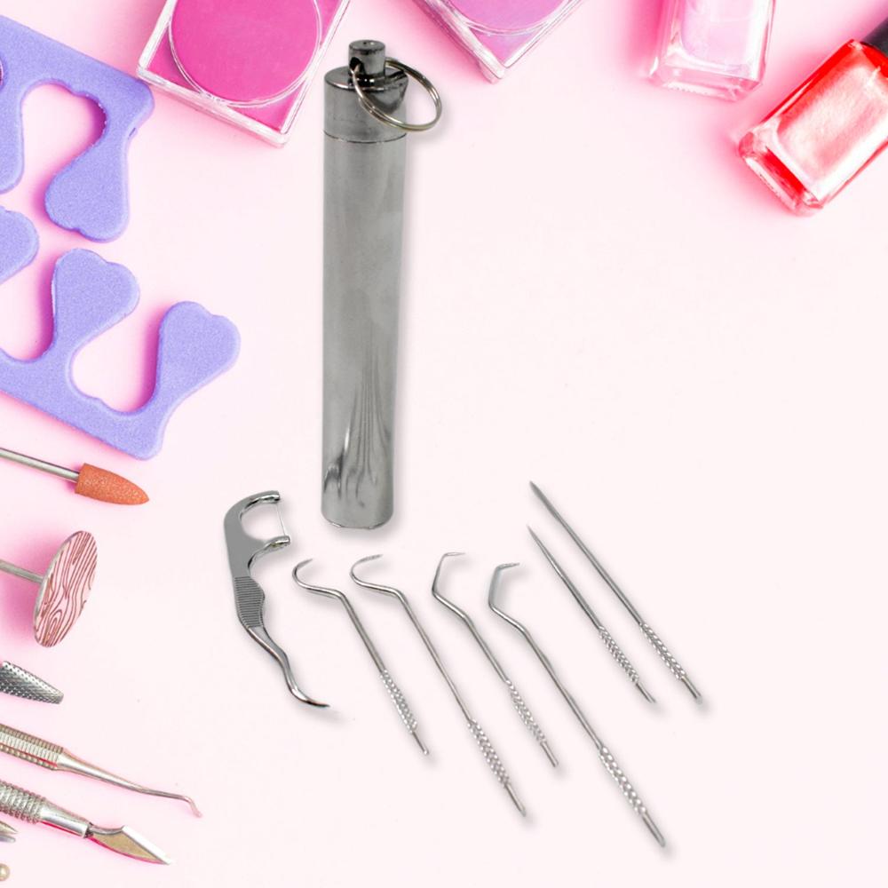 7 In 1 Stainless Steel Manicure Pedicure Grooming Kit - Application: As Per Product Requirement
