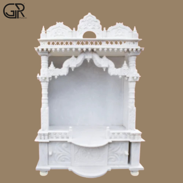 Beautiful Carved marble indoor mandir