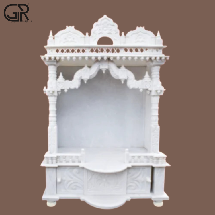 Beautiful Carved marble indoor mandir