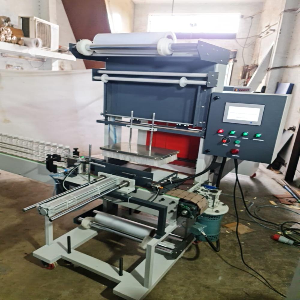 Automatic Bottle Shrink Wrapping Machine - Color: Grey