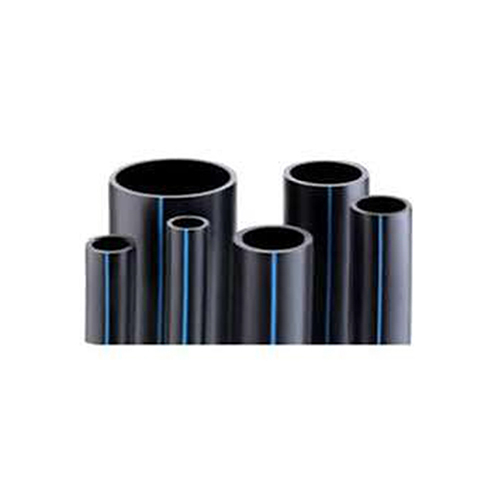 High Density Polyethylene Pipes For Sewerage And Drainage - Color: Black With Blue Stripes