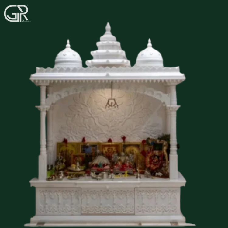Beautiful White Marble Temple, (Ht-7.5ft)