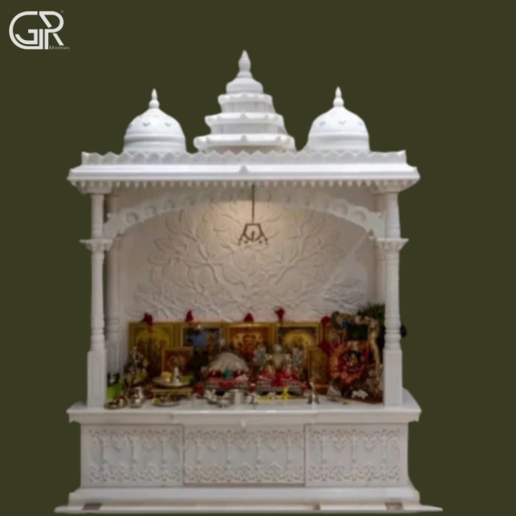 Beautiful White Marble Temple, (Ht-7.5ft)