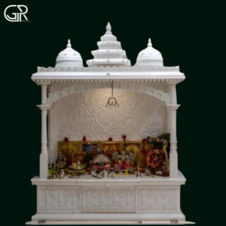 Beautiful White Marble Temple, (Ht-7.5ft)